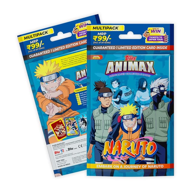 Topps Animax 2024 Official Naruto Collectible Card Game Flow Pack