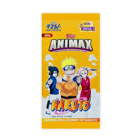 Topps Match Attax Animax 2024 Official Naruto Collectible Card Game Flow Pack of 12 Cards
