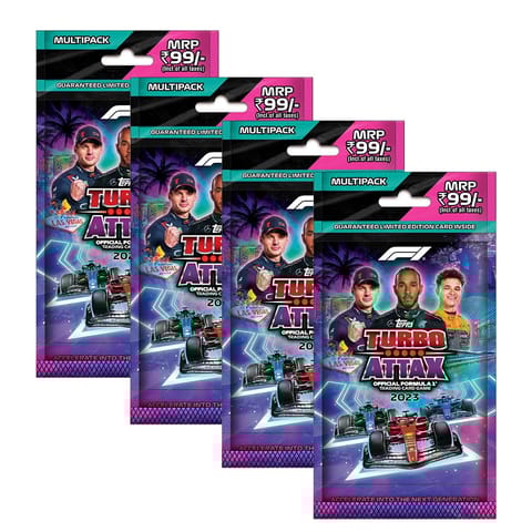 Topps F1 Turbo Attax Collectible Card Game Flow Pack of 21 Cards