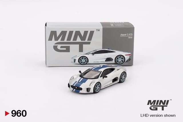 Mini GT 960 Jaguar C-X75 Silver