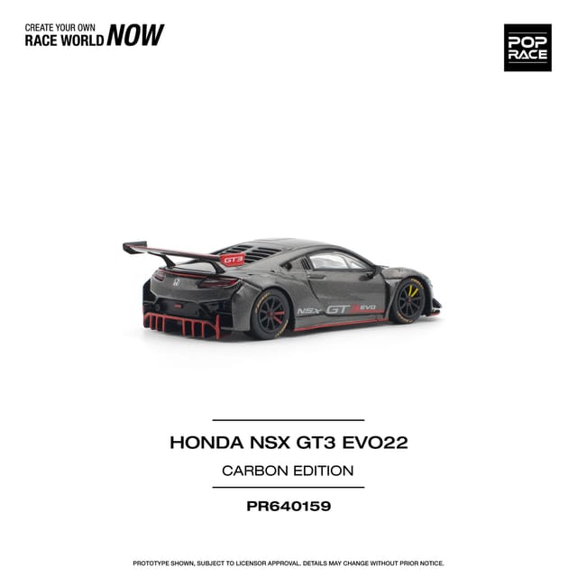 Pop Race Honda NSX GT3 Evo22 Carbon Edition PR640159