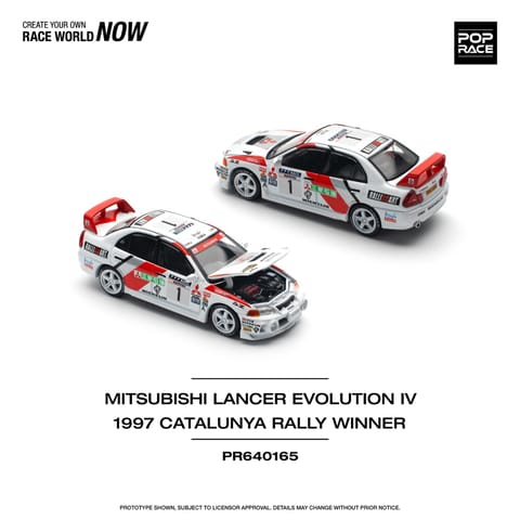 Pop Race Mitsubishi Lancer Evolution IV 1977 Catalunya Rally Winner PR640165