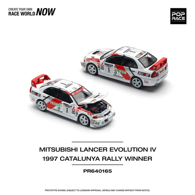 Pop Race Mitsubishi Lancer Evolution IV 1977 Catalunya Rally Winner PR640165
