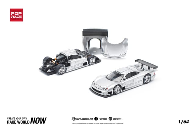 Pop Race Mercedes-Benz AMG CLK GTR-Silver PR640158