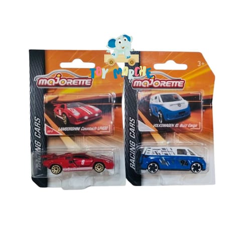 Majorette Racing Cars Lamborghini Countach LP400 And Volkswagen ID. Buzz Cargo