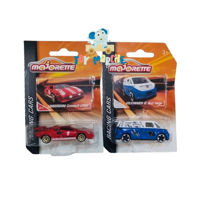Majorette Racing Cars Lamborghini Countach LP400 And Volkswagen ID. Buzz Cargo