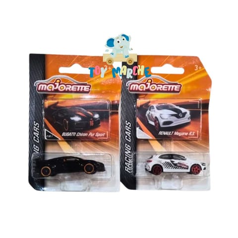 Majorette Racing Cars Bugatti Chiron Pur Sport And Renault Megane R.S.