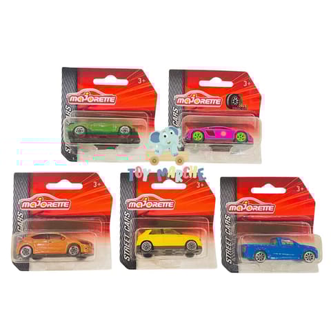 Majorette Street Cars Audi R8 Pink, Isuzu D-Max, DS4, Chevrolet Camaro And Honda E
