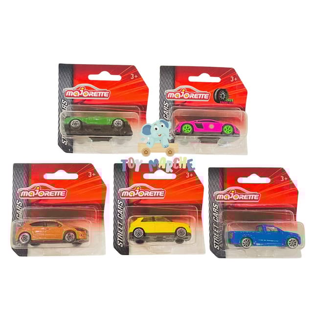 Majorette Street Cars Audi R8 Pink, Isuzu D-Max, DS4, Chevrolet Camaro And Honda E