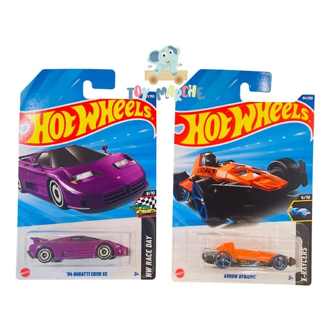 Hot Wheels '94 Bugatti EB110 SS And Arrow Dynamic