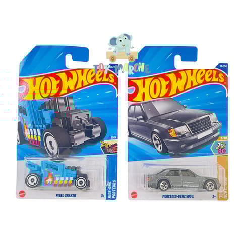 Hot Wheels Pixel Shaker And Mercedes-Benz 500 E