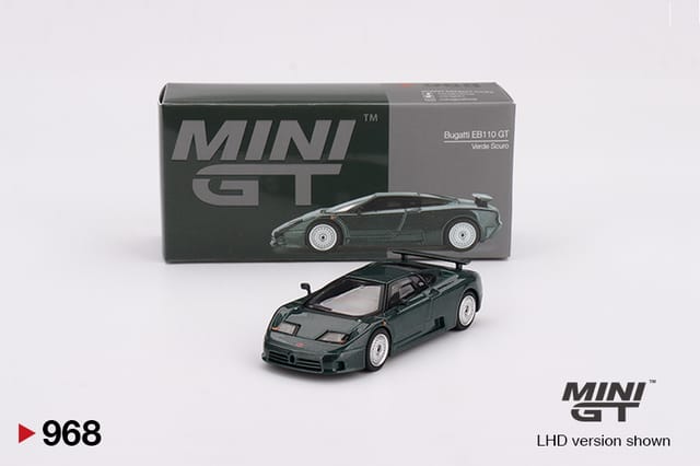 MINI GT 968 Bugatti EB110 GT Verde Scuro