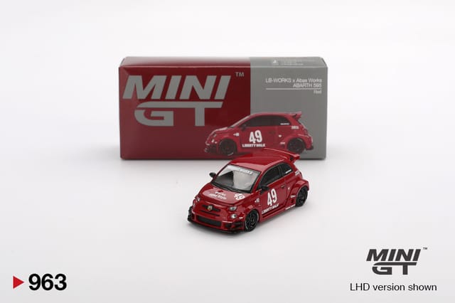 MINI GT 963 LB-WORKS x Abas Works ABARTH 595 Red