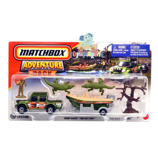Matchbox Adventure Pack Swamp Raider / MBX Raft Boat