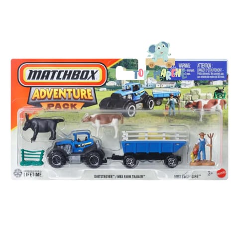 Matchbox Adventure Pack Dirtstroyer / MBX Farm Trailer