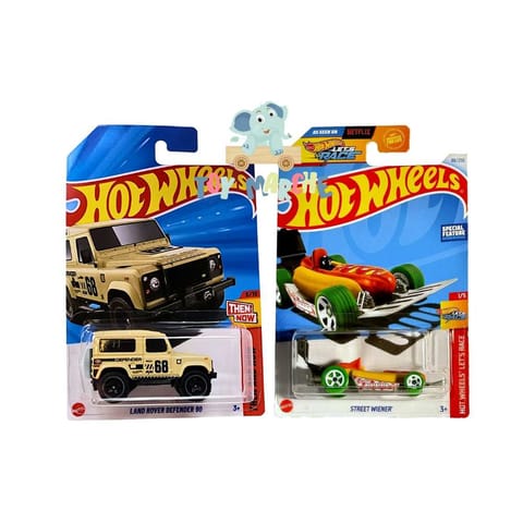 Hot Wheels Land Rover Defender 90 And Street Weiner