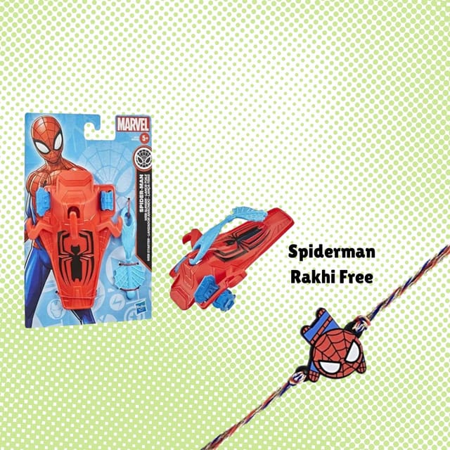 Hasbro Marvel Spider-Man Web Slinger With Free Spiderman Rakhi
