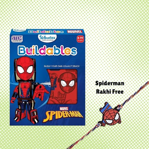 Skillmatics Buildables Marvel Spiderman With Free Spiderman Rakhi