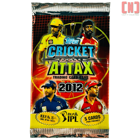 Topps Cricket Attax Trading Card Game 2012 DLF IPL - 1 Flow Pack of 5 cards