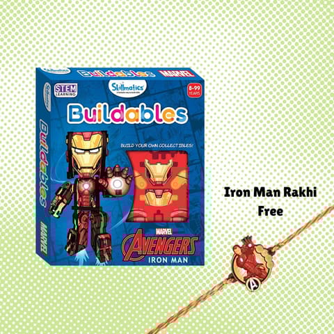 Skillmatics Buildables Marvel Iron Man With Free Ironman Rakhi