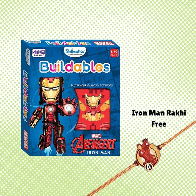 Skillmatics Buildables Marvel Iron Man With Free Ironman Rakhi