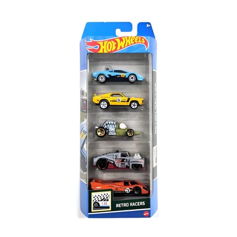 Hot Wheels 5 Car Pack - Retro Racers
