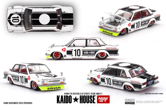 Mini GT 176 Kaido House Datsun 510 Street Team XMM V1