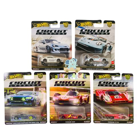 Hot Wheels Car Culture Circuit Legends 2025 - Set of 5
