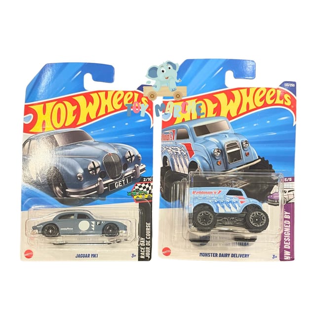 Hot Wheels Jaguar MK1 And Monster Dairy Delivery