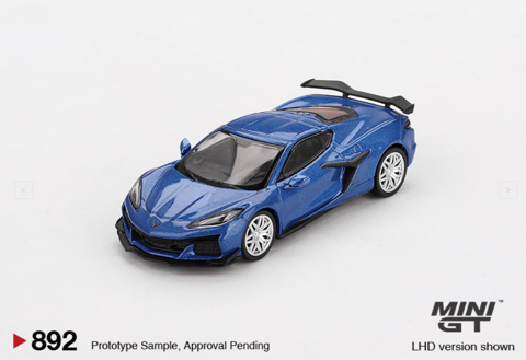 Mini GT 892 Chevrolet Corvette Z06 2023 Elkhart Lake Blue Metallic
