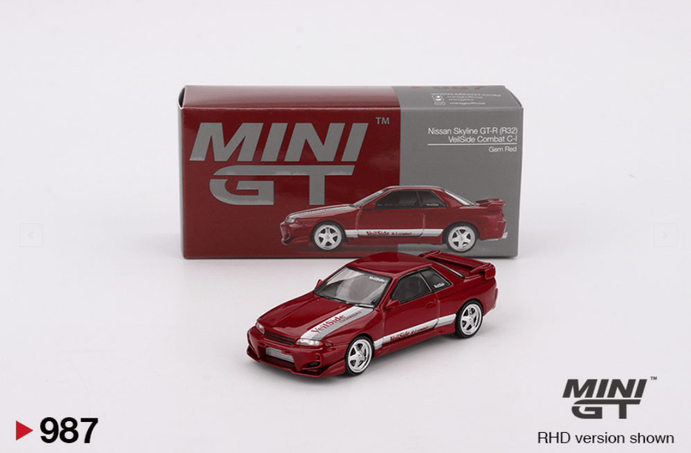 Mini GT 987 Nissan Skyline GT-R (R32) VeilSide Combat C-I Gem Red