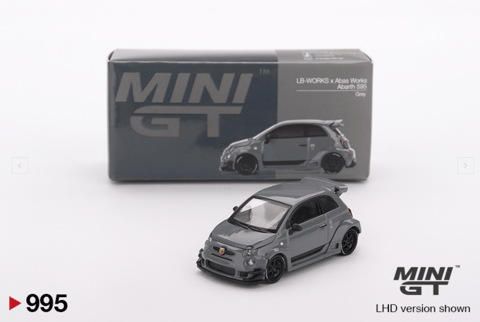 Mini GT 995 Abarth 595 LB-WORKS x Abas Works Grey