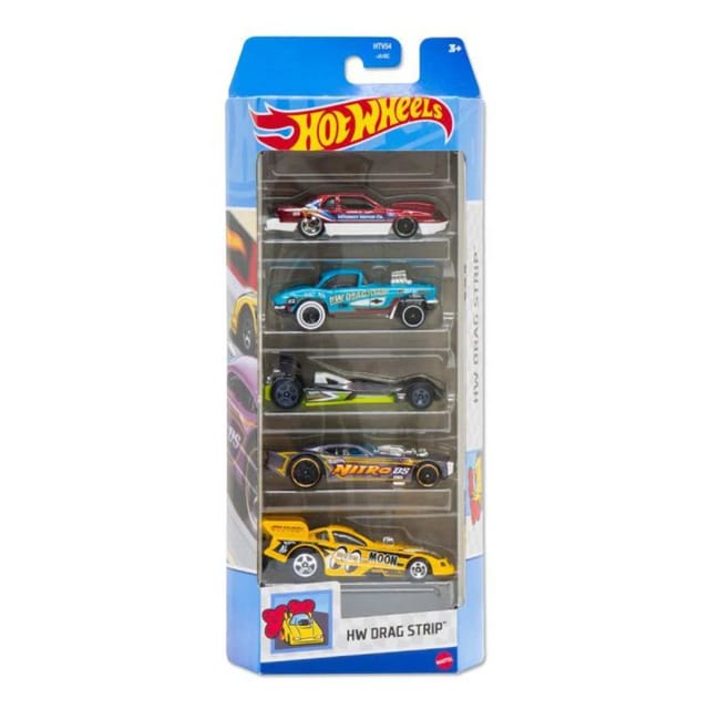 Hot Wheels 5 Car Pack - Drag Strip