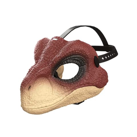 Jurassic World Rebirth Raptor Dinosaur Mask, Role-Play Head Wear, Movie-Inspired Costume Gear