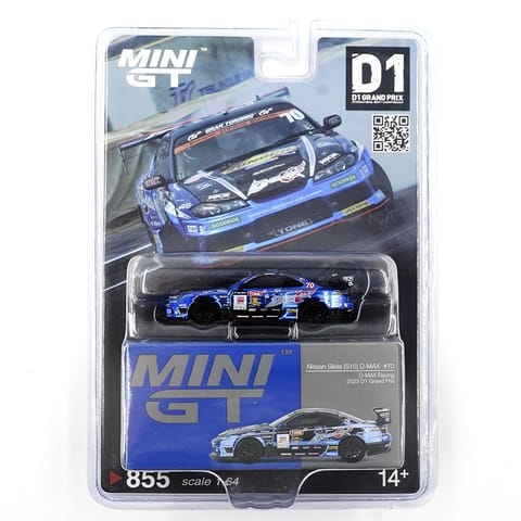 Mini GT 855 Nissan Silvia (S15) D-MAX #70 - D-MAX Racing 2023 D1 Grand Prix