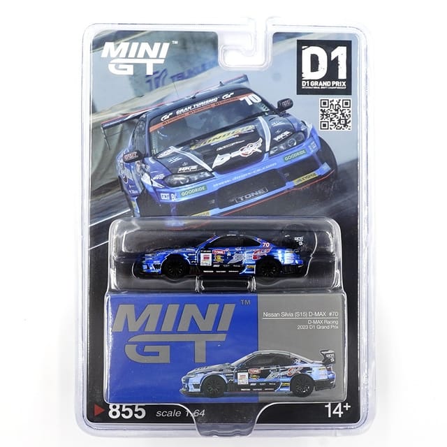 Mini GT 855 Nissan Silvia (S15) D-MAX #70 - D-MAX Racing 2023 D1 Grand Prix