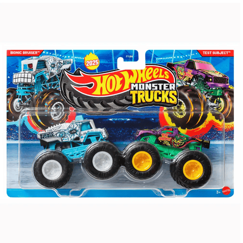 Hot Wheels Monster Trucks Bionic Bruiser Vs Test Subject