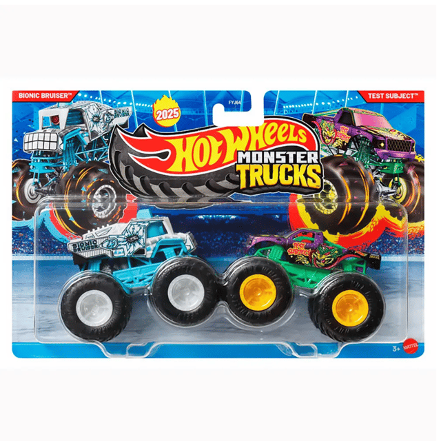 Hot Wheels Monster Trucks Bionic Bruiser Vs Test Subject