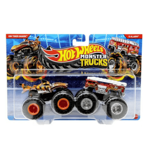 Hot Wheels Monster Trucks HW Tiger Shark Vs 5 Alarm