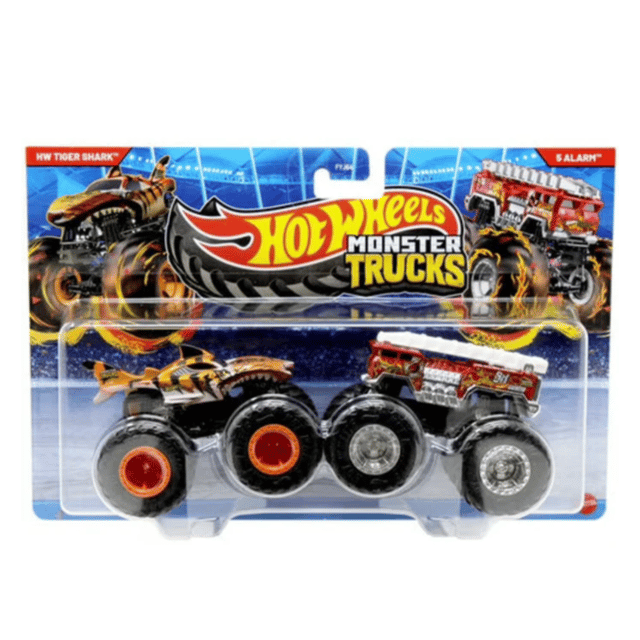 Hot Wheels Monster Trucks HW Tiger Shark Vs 5 Alarm