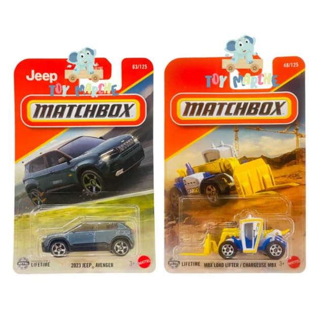 Matchbox 2023 Jeep Avenger And Matchbox MBX Load Lifter / Chargeuse MBX
