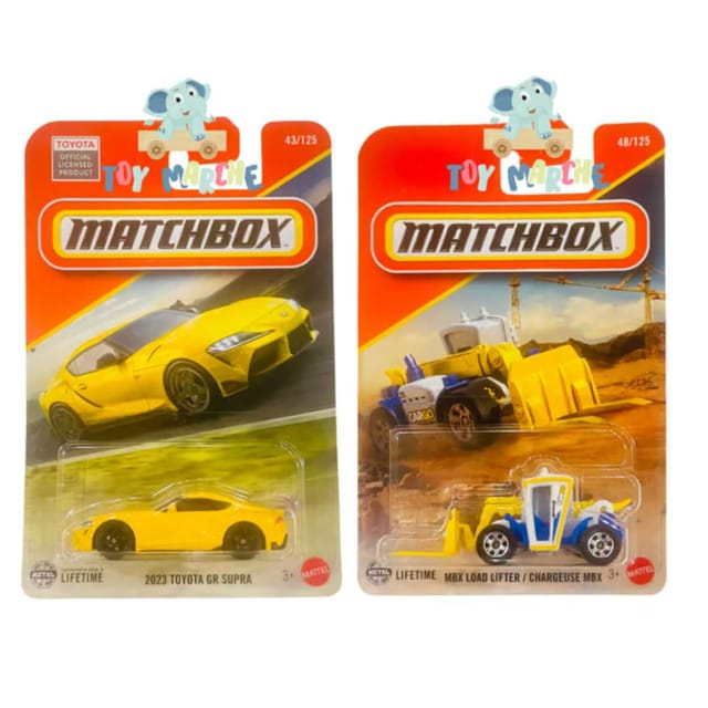 Matchbox 2023 Toyota GR Supra And Matchbox MBX Load Lifter / Chargeuse MBX