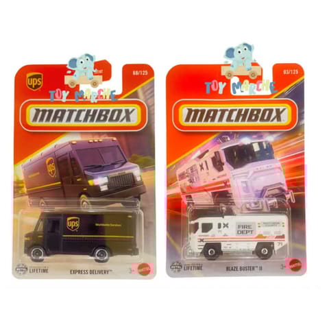 Matchbox Express Delivery And Matchbox Blaze Buster II