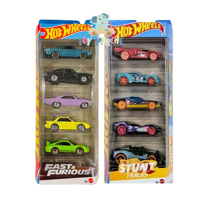 Hot Wheels Fast & Furious ミニカー5台セット Hot Wheels Fast and Furious 5-Pack of Toy Race and Drift
