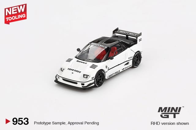 Mini GT 953 Mazda AZ-1 Liberty Walk LB40 White 2024 Tokyo Auto Salon