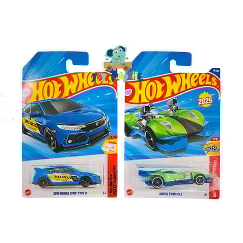 Hot Wheels Super Twin Mill And 2018 Honda Civic Type R