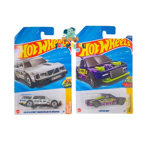 Hot Wheels Volvo 240 Drift Wagon/Bolide De Derapage And Limited Grip