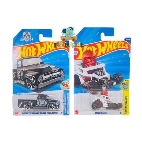 Hot Wheels Custom/Personnalise '56 Ford Truck/Camion And Skull Shaker