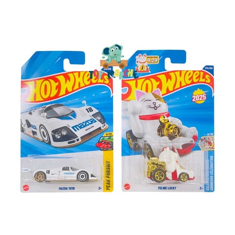 Hot Wheels Mazda 787B And Feline Lucky
