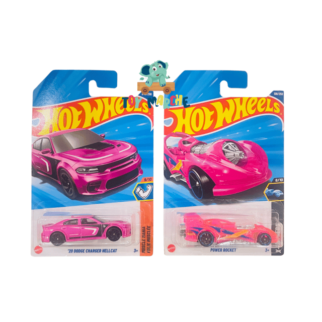 Hot Wheels '20 Dodge Charger Hellcat And Power Rocket